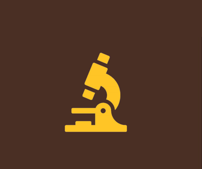 research icon of microscope