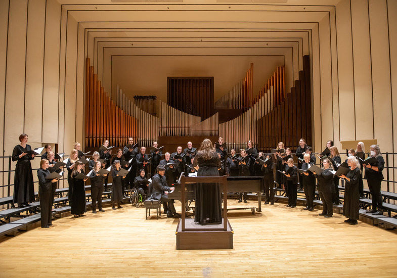 Civic Chorus performing on stage