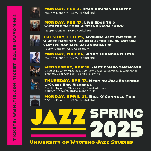 UW Jazz Studies Spring 2025 Season
