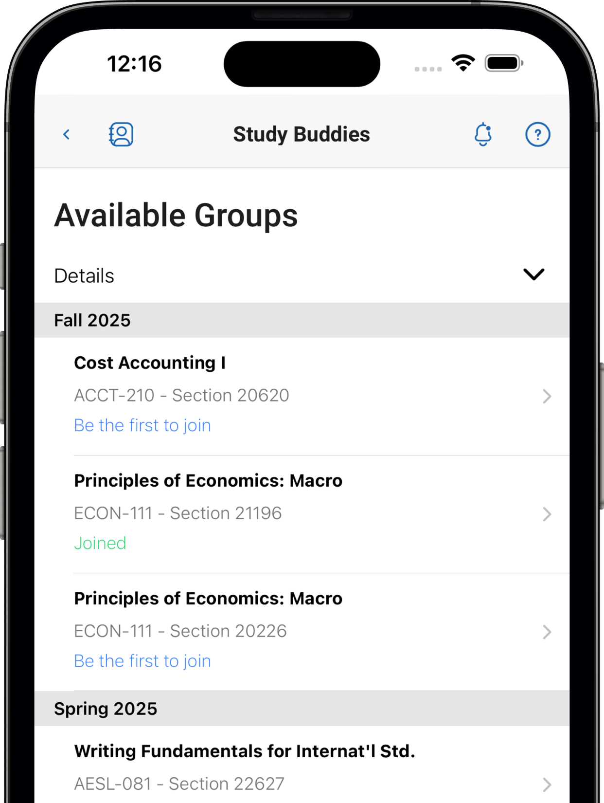 Navigate360 Upgraded Study Buddies Page