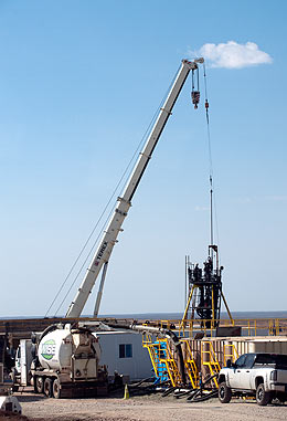 Crane installing equipment