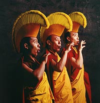 Three Tibetan monks