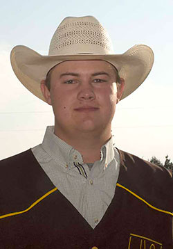 head shot of male rodeo team member