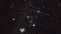 image of constellations Orion and Taurus