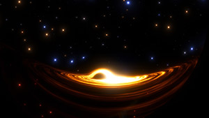 3-D model of a black hole