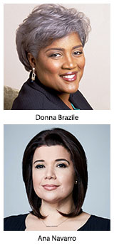 Donna Brazile and Ana Navarro