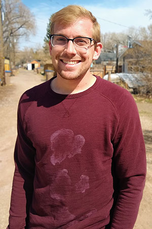 man standing outside