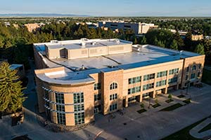 overhead view of building