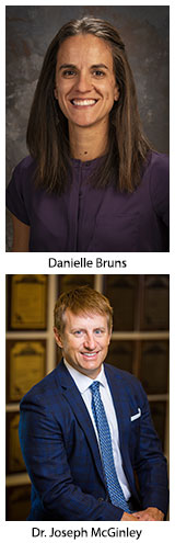 Danielle Bruns and Dr. Joseph McGinley