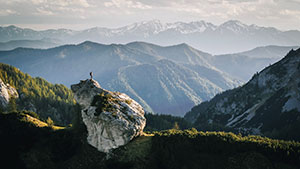 view of mountains