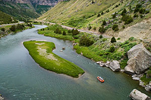 raft in river