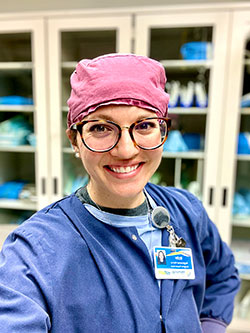 woman in scrubs