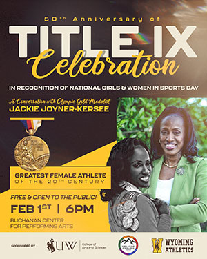 Poster promoting appearance of  Jackie Joyner-Kersee