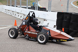 small race car on a track