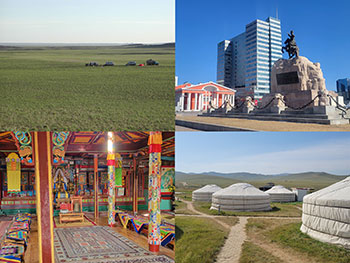 four photos of Mongolia