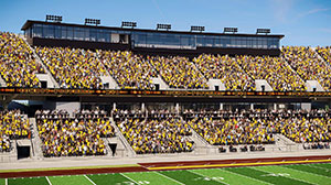 artist's rendering of new west side look for stadium