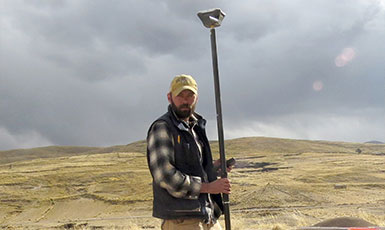 man standing outside