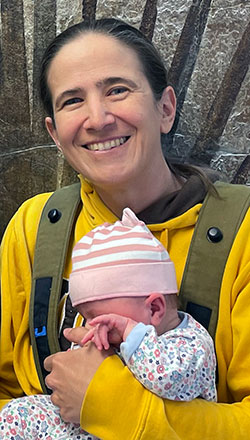 woman holding a small baby