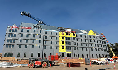 photo of a large building under construction