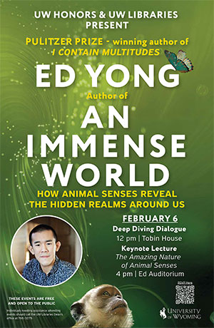 poster advertising author's book event