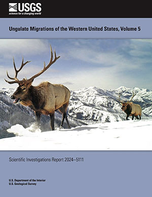magazine cover with elk in snow