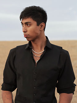 person standing outside