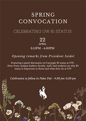poster for spring convocation
