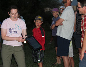 group of people at night