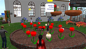 avatars on a computer screen