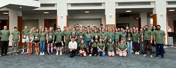 group photo of a large group of people