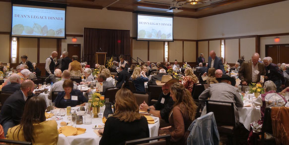 people eating at a banquet