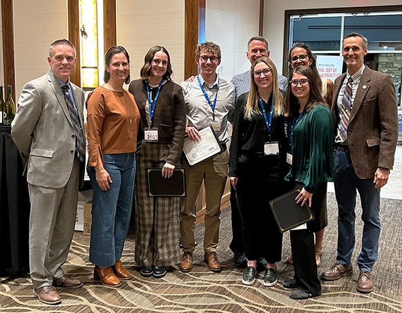 group of people posing together