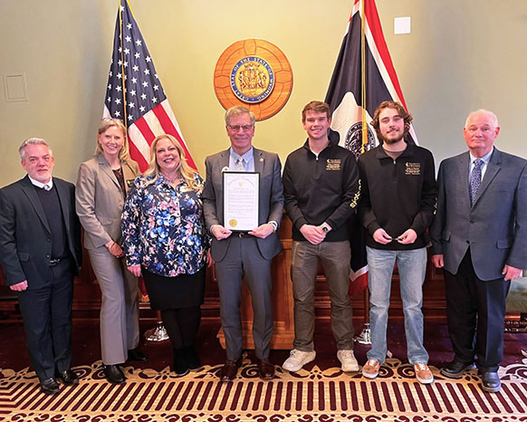 group of people posing together