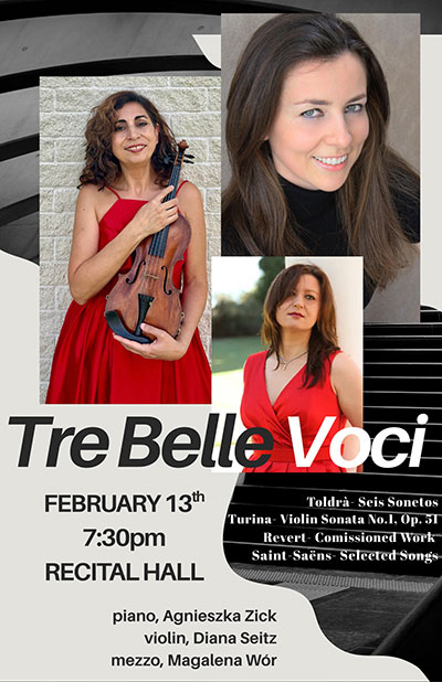 poster with photos of performers