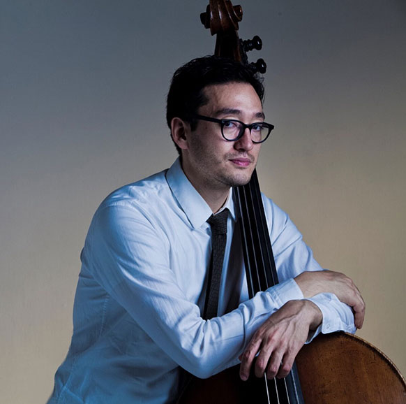 man with a string bass