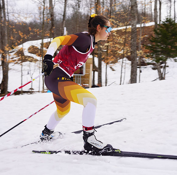 woman Nordic skiing