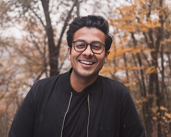 man standing outside