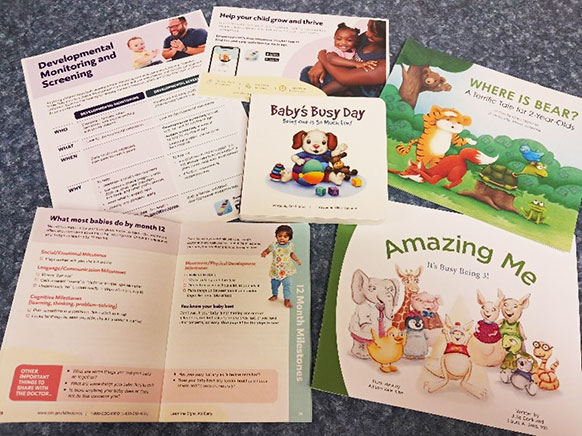 picture books and informational flyers