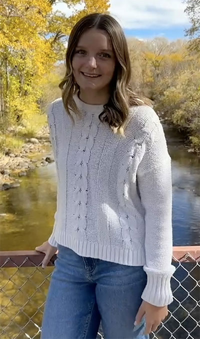 woman standing outside