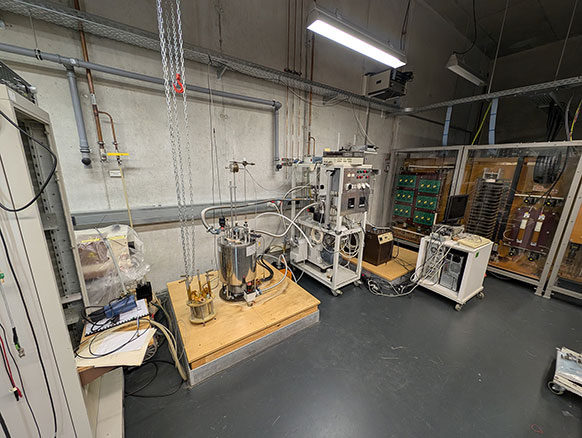 room with equipment in it