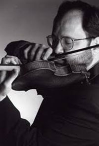 man playing a violin
