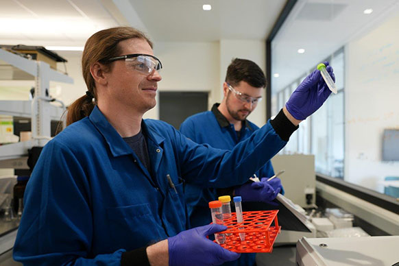 two people working in a lab