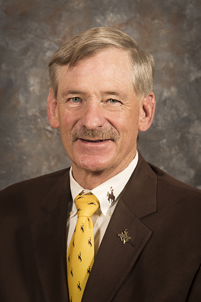 A University of Wyoming distinguished alumnus smiles