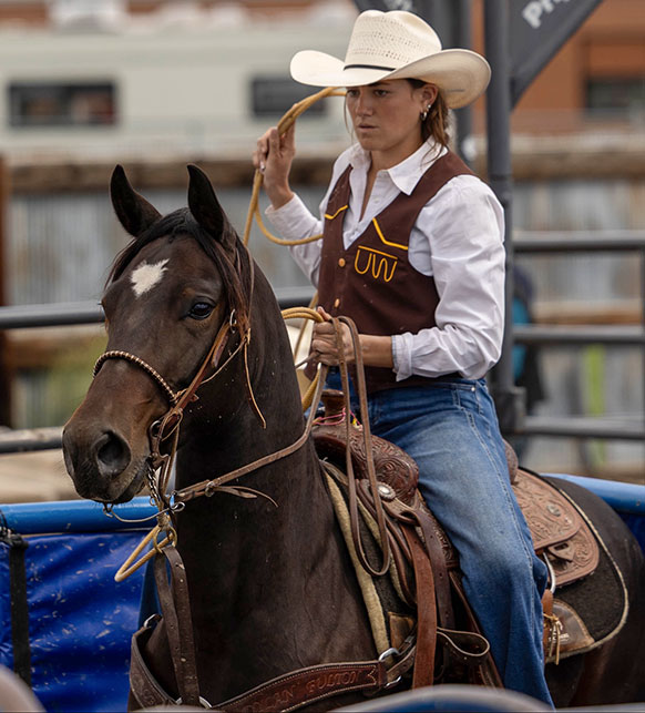 woman on a horse