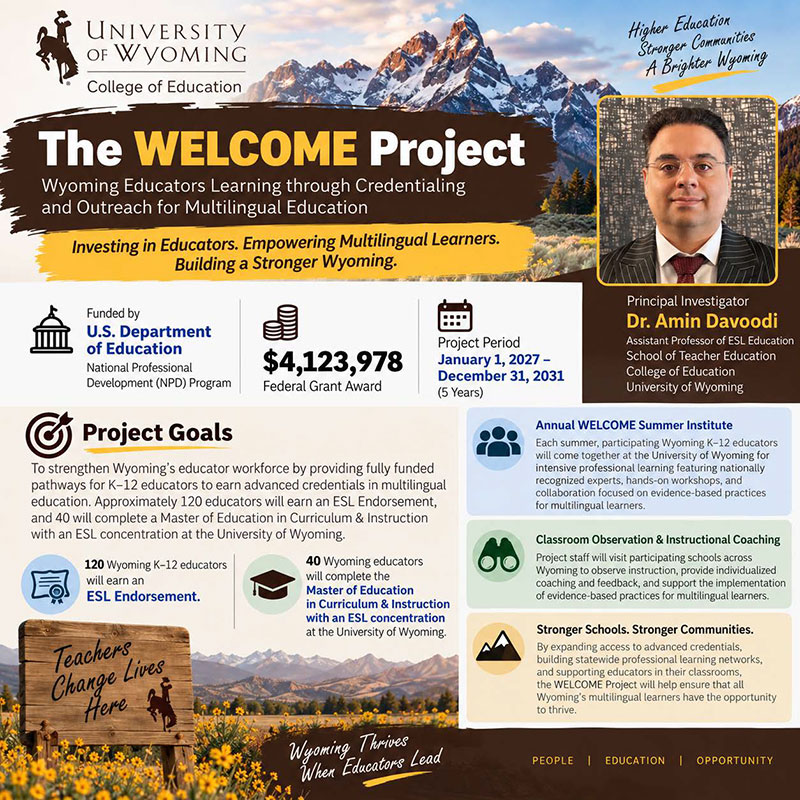 poster advertising event, with listings and photo of speaker