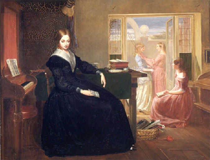 Guinevere at her fireside essay 08 picture