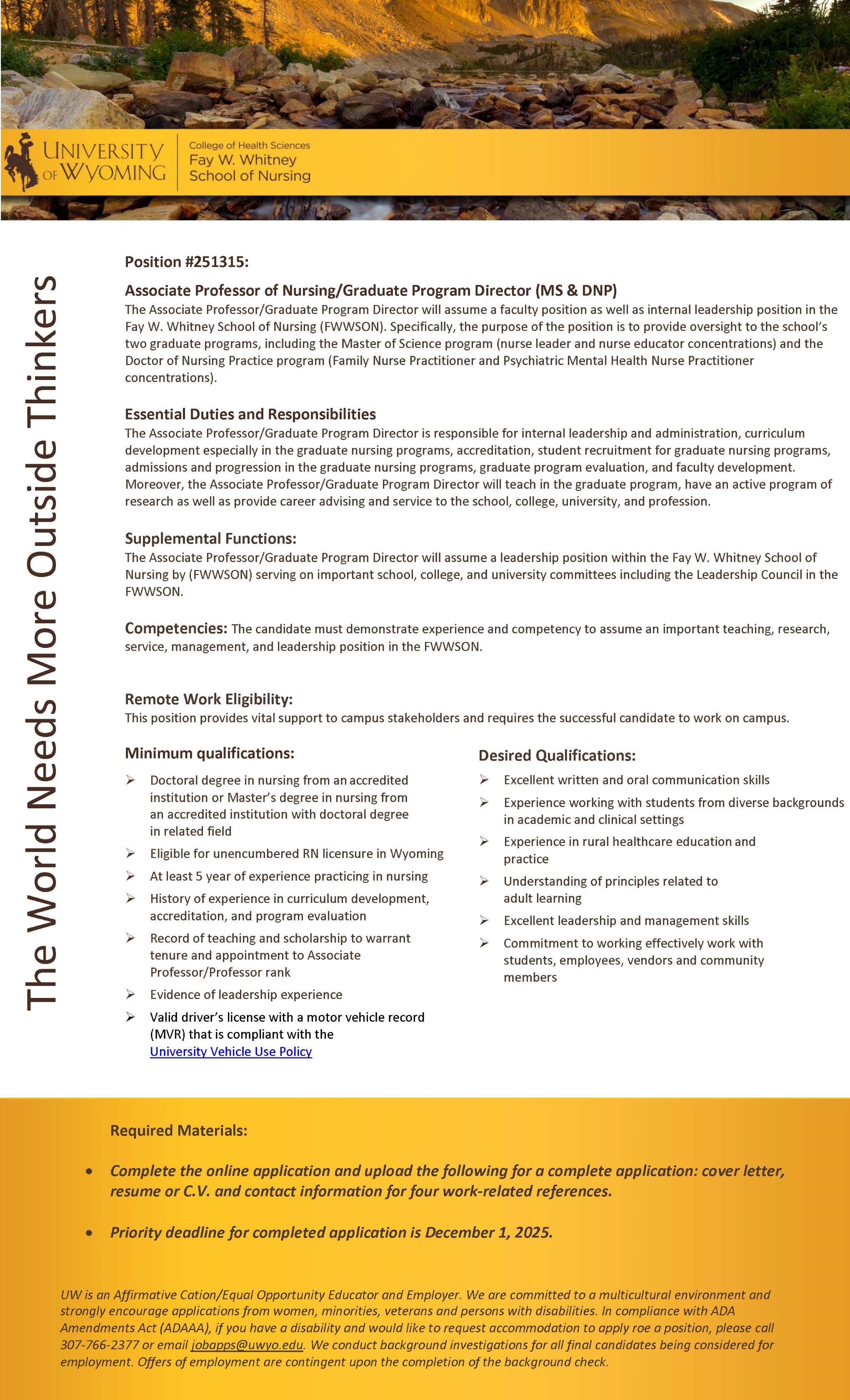 job flyer