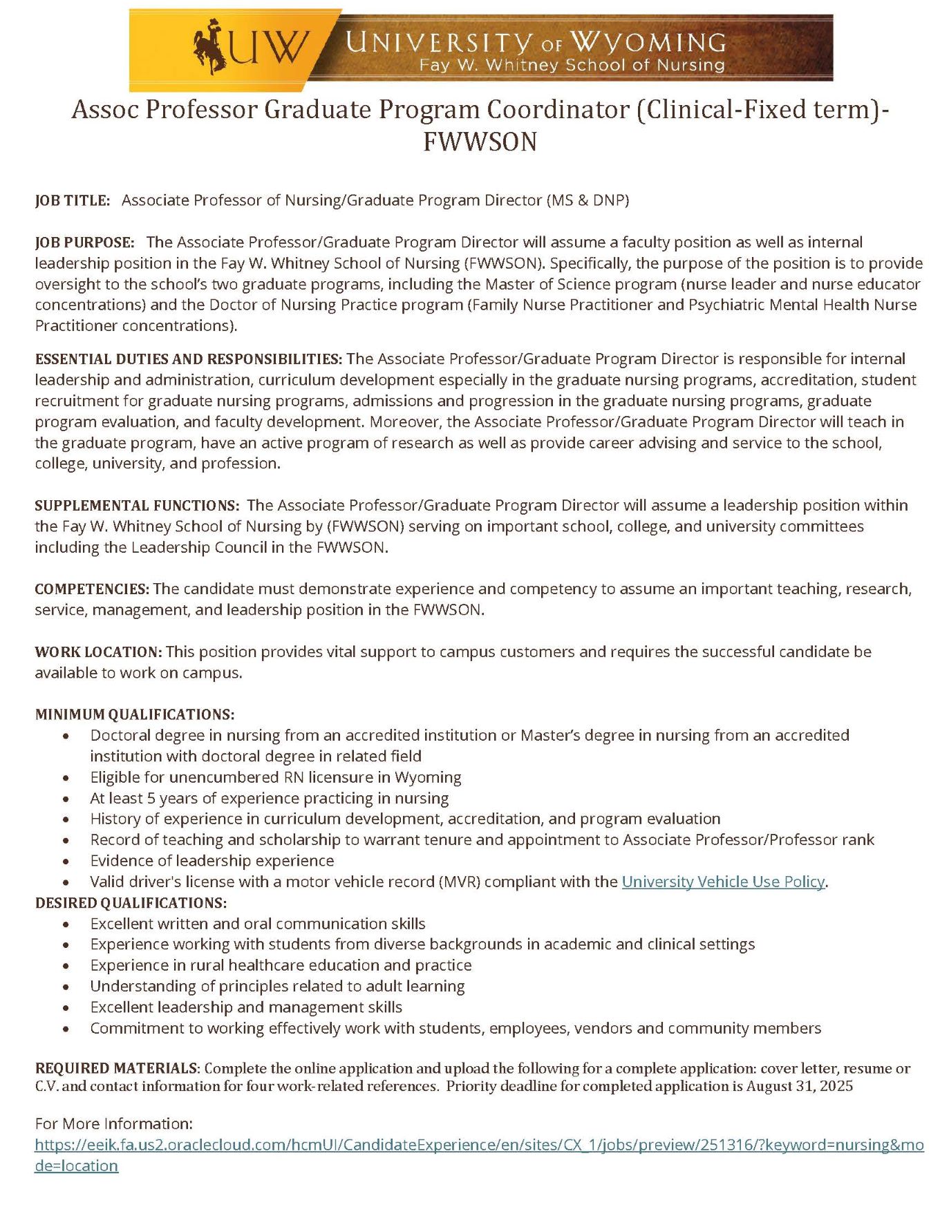job flyer