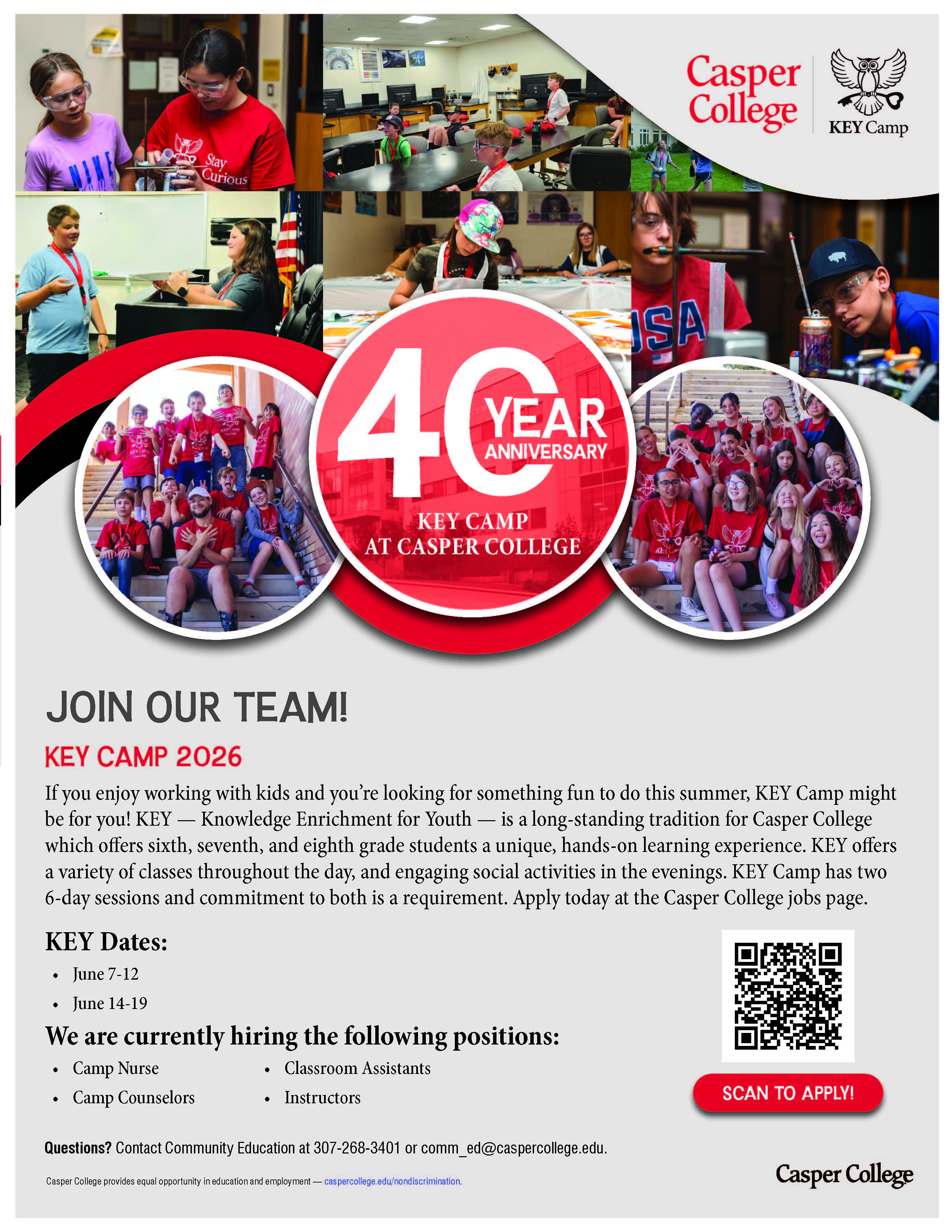 casper wy camp nurse job flyer