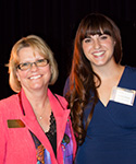 Basic BSN Coordinator Holly Miller and 2013 Alumna speaker Danielle Johnson